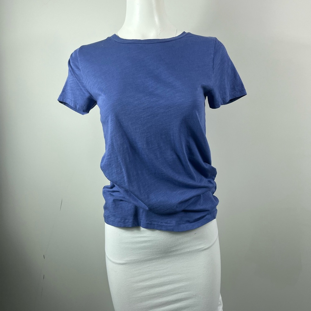 J. Crew Women's Short-Sleeve Crewneck Tee in Periwinkle Blue
